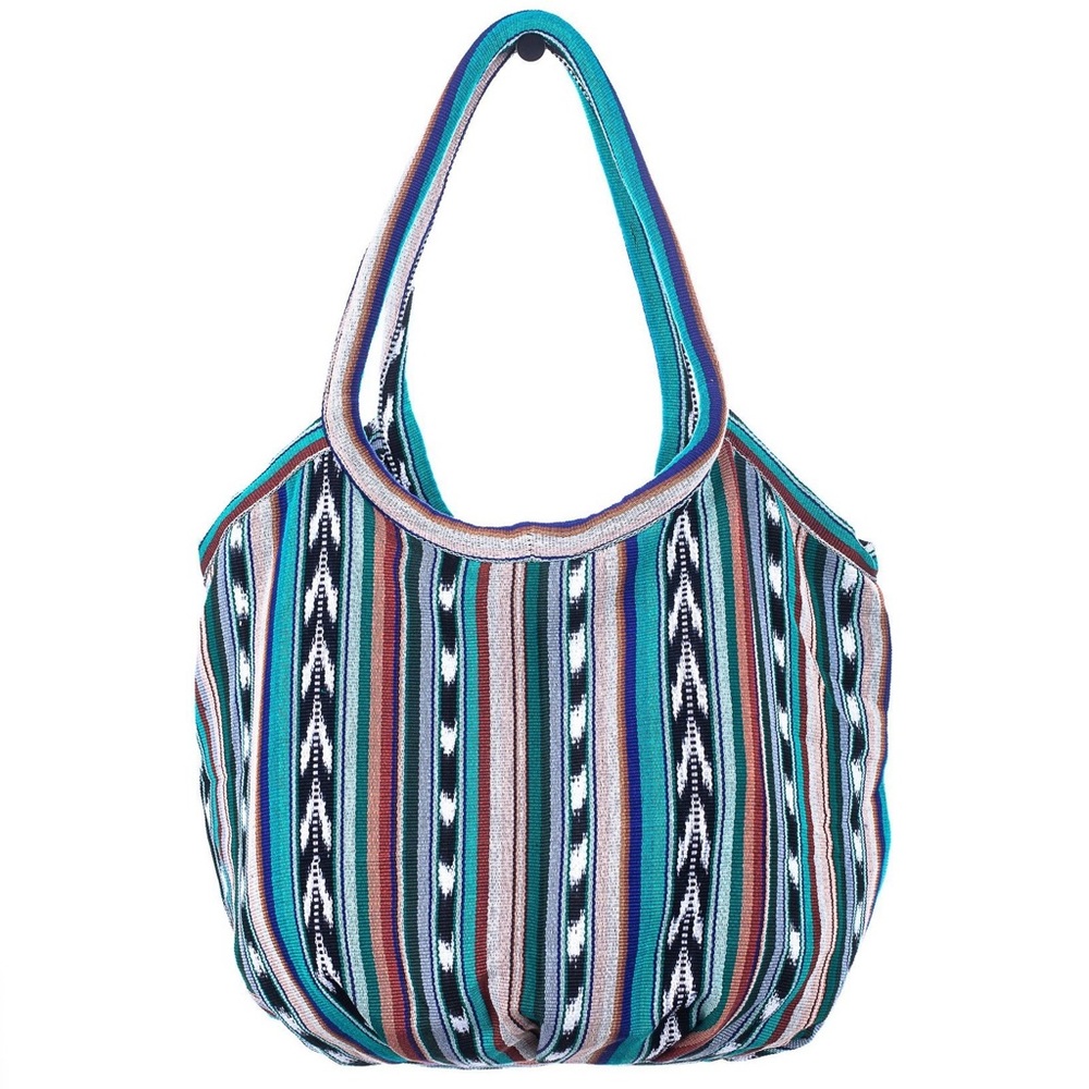 Nena and Co. Artisan Blue Lagoon Voyager Beach Bag